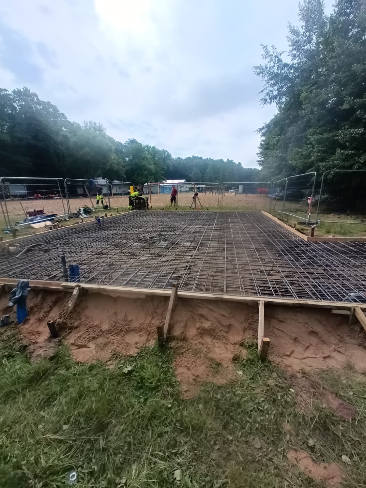 Fundament pod domek saunowy — przygotowanie